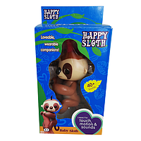 Интерактивная обезьянка Happy Sloth Коричневая - htpk