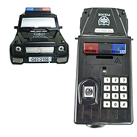 Машинка копилка с кодовым замком и отпечатком Brabus G62 Черная - htpk