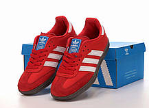 Женские Кросівки Adidas Samba Red White / Адидас Самба Червоні з Білим, фото 5