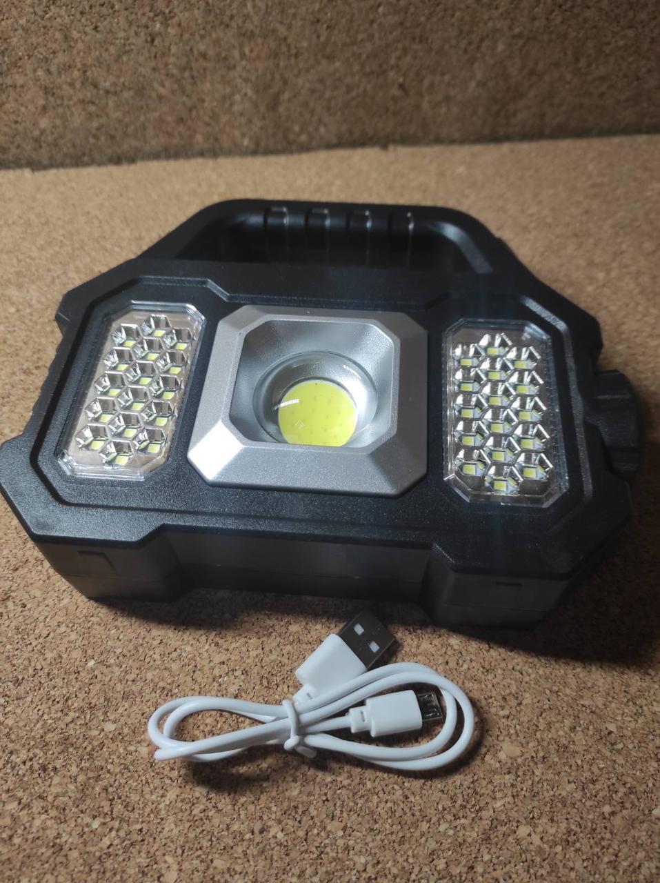 Ліхтар LED сонячною батареею та зарядкою від USB (повербанк), фото 1