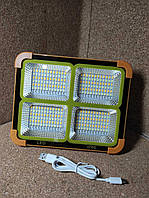 Ліхтар-прожектор з сонячною батареею та зарядкою від USB (повербанк)