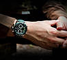 Чоловічий кварцовий годинник Naviforce з підсвіткою гарантія 12 місяців зелений будильник секундомір дата, фото 3