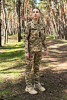 Женская армейская форма рип стоп камуфляж вафелька пиксель штурмовая качественный костюм для военных боевой