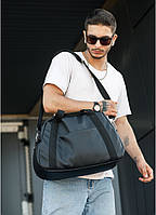 Спортивная cумка черная унисекс Wellberry, сумка для девушек, сумка для мужчин, сумка для зала BIMA