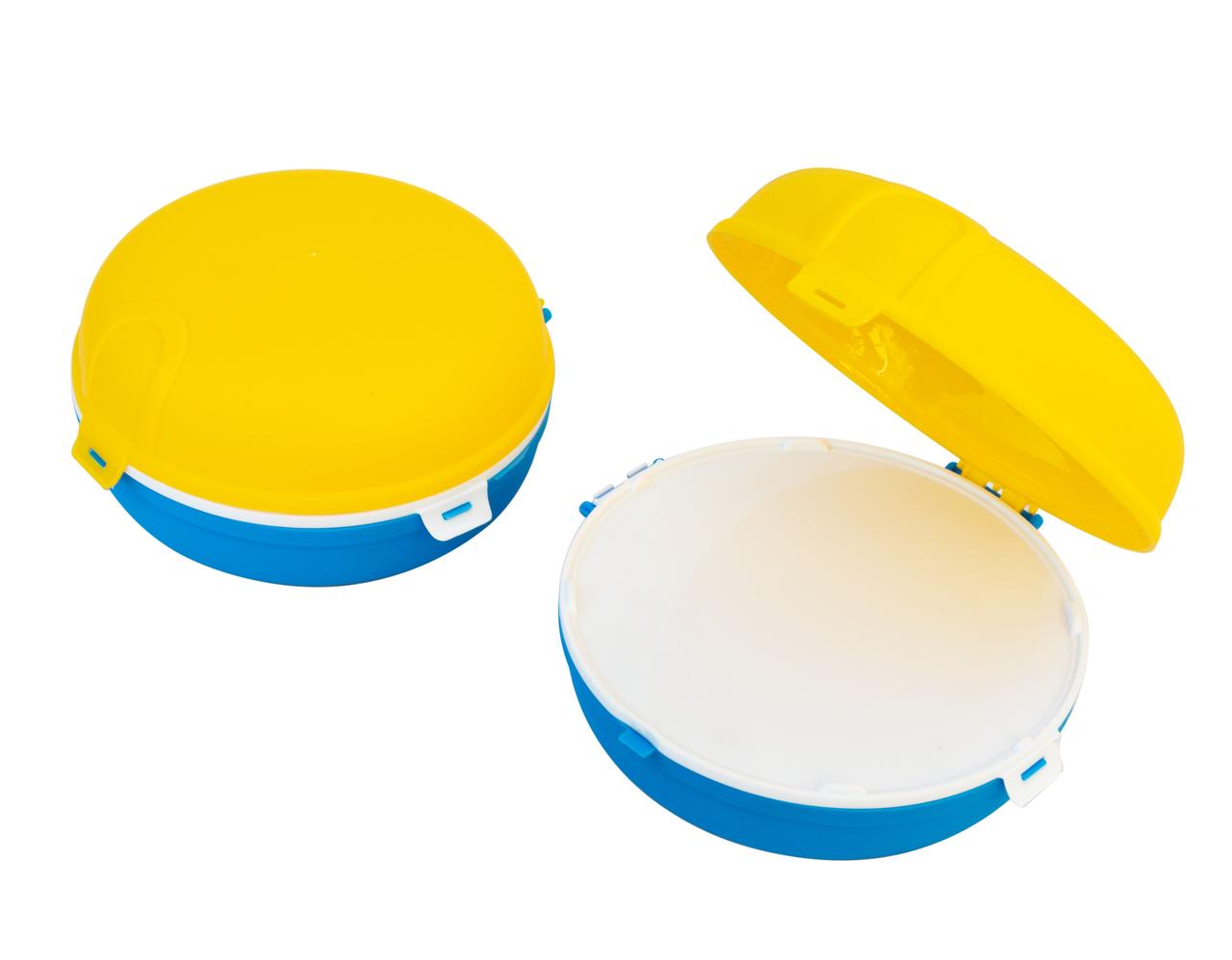 Ланчбокс пластиковий Ø 16 см, висота 7 см (ПП КВВ), фото 1