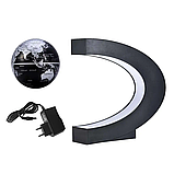 Нічник Глобус левітуючий Globe Magnetic з Led підсвічуванням Чорний, фото 6