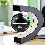 Нічник Глобус левітуючий Globe Magnetic з Led підсвічуванням Чорний, фото 4