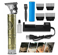 Чоловічий акумуляторний набір для стриження волосся, акумуляторний електричний тример для зайваності та бороди