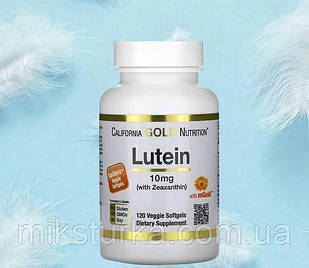 California Gold Nutrition лютеїн і зеаксантин, 10 мг, 120 рослинних капсул