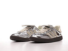Жіночі Кросівки Adidas Samba x Wales Bonner Silver / Адідас Самба Уельс Боннер Сріблясті, фото 4