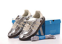 Жіночі Кросівки Adidas Samba x Wales Bonner Silver / Адідас Самба Уельс Боннер Сріблясті, фото 5