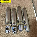 Накладки на ручки дверей (хром) BYD F3, F3R, Бид Ф3, Бід Ф3Р, фото 2