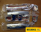 Накладки на ручки дверей (хром) BYD F3, F3R, Бид Ф3, Бід Ф3Р, фото 3