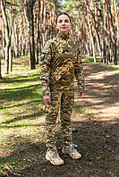 Женская статутная форма пиксель для всу рипстоп боевая военная rip stop костюм летний пиксельный штурмовой
