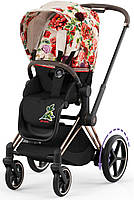 Прогулочная коляска Cybex e-Priam 4.0 Fashion Edition, Spring Blossom Light (под заказ 5-10 дней)