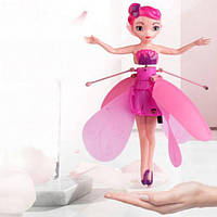 Летающая кукла фея Flying Fairy летит за рукой Розовая - htpk