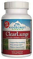 Комплекс для Поддержки Легких Растительная Китайская Формула Clear Lungs RidgeCrest Herbals 120 гелевых капсул