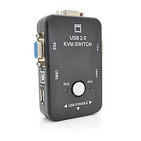 2-портовый KVM свич, переключатель USB