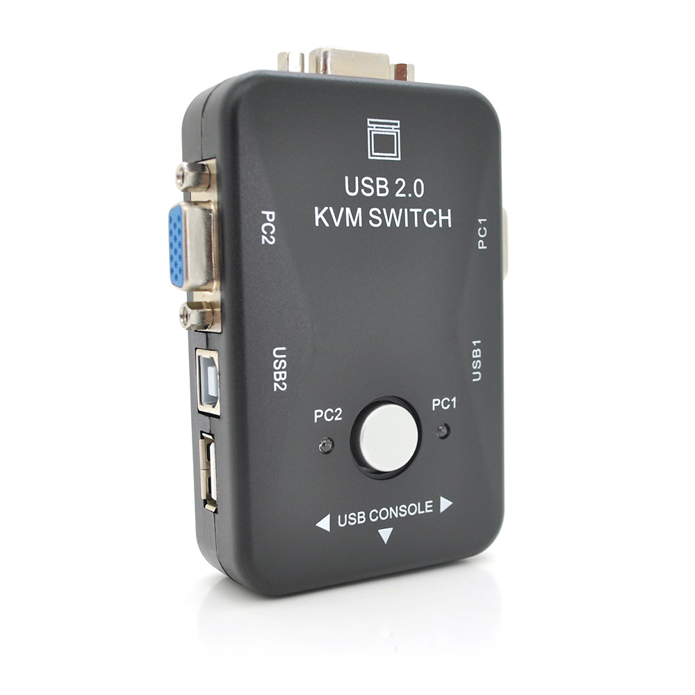 2-портовый KVM свич, переключатель USB - фото 1 - id-p2058214394
