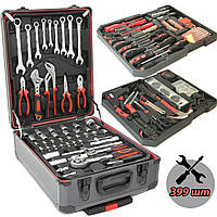Профессиональный большой Набор ручного инструмента в чемодане для автомобилей 399 pcs предметов Royalty-Tools