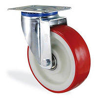 Колесо поворотное с крепежной панелью DC Di Candia Красный (412100L) Mix