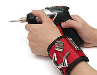 Магнитный Браслет для инструментов Magnetic Wristband Красный - htpk