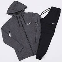 Костюм Nike кофта графит + штаны чорные