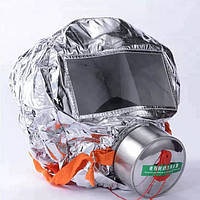 Маска противогаз из алюминиевой фольги, панорамный противогаз Fire mask защита головы EF-757 от радиации