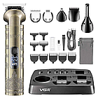 Бездротова машинка для стрижки волосся 6в1, VGR V 109 / Професійний тример для стрижки чоловічий, фото 2