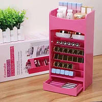 Вертикальный органайзер для косметики Cosmake Lipstick & Nail Polish Organizer № B47 Розовый - htpk - htpk
