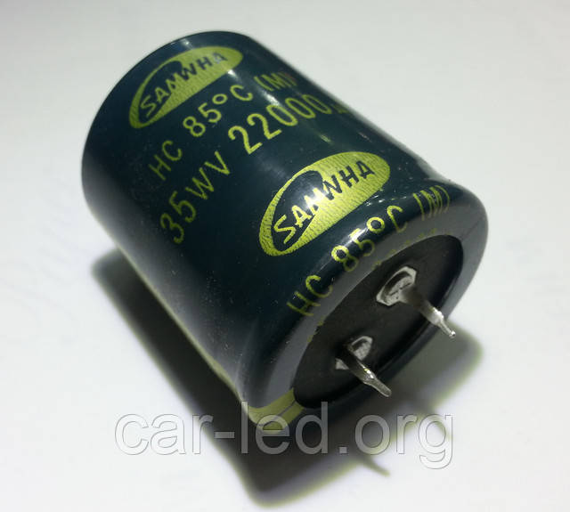 22000mkf - 35v  HC 35*40  SAMWHA, 85°C конденсатор електролітичний