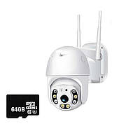 Уличная IP WIFI камера Easy Cam G3 IP66 видеонаблюдения поворотная 360 +Карта памяти 64Гб Mix