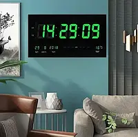 Настенные электронные часы LED Digital Clock 45 х 22 4622 Зеленые