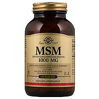 Сера Solgar MSM Methylsulfonylmethane 1000 мг 120 таблеток Mix