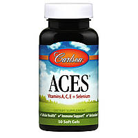 Антиоксидантная защита ACES+ selenium Carlson Labs 50 гелевых капсул Mix