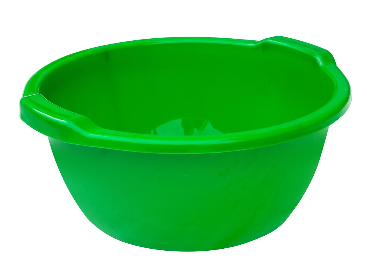 Таз пластиковий харчовий Глобус 9 літрів Ø 35 см h=15 см (Горизонт), фото 1