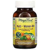 Мультивитамины для женщин 40+, Multi for Women 40+, MegaFood, 120 таблеток Mix