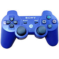 Игровой беспроводной геймпад DualShock PS3 аккумуляторный джойстик с функцией вибрации для PlayStation 3 Синий