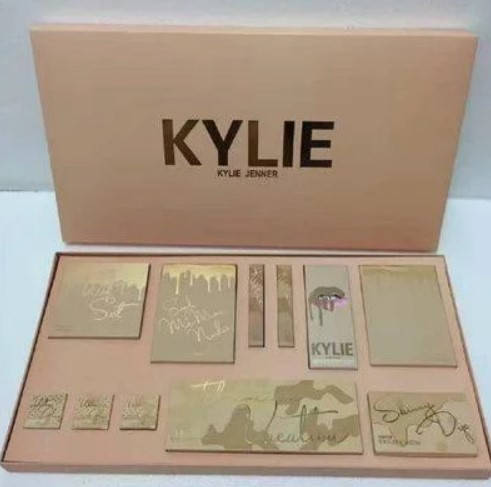 

Набор подарочный KYLIE бежевый | Подарочный набор декоративной косметики
