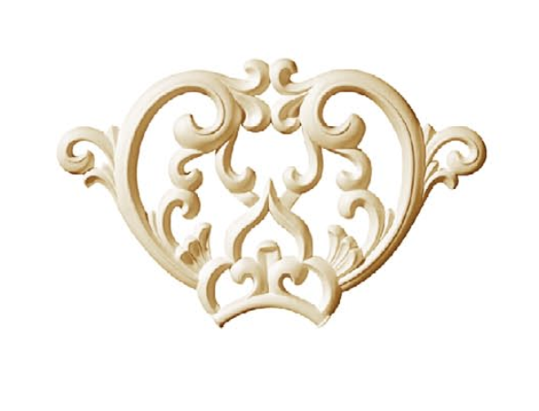 

Орнамент Classic Home HW-52401 (255*401*18 mm) лепной декор из полиуретана,