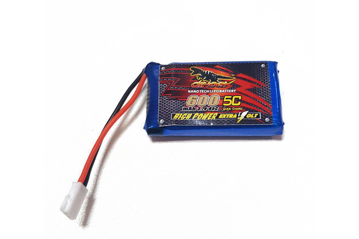 

Аккумулятор Dinogy Li-Pol 600mAh 3.7V 1S 65C 44.5x25x9мм для Eachine QX90 (AN)