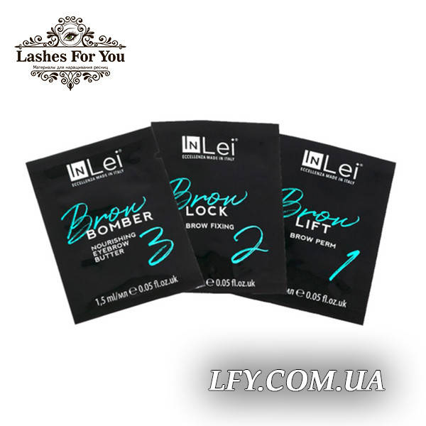 

Набор составов для бровей InLei (BROW LIFT1, BROW LOCK2, BROW BOMBER3)по 1.5 мл