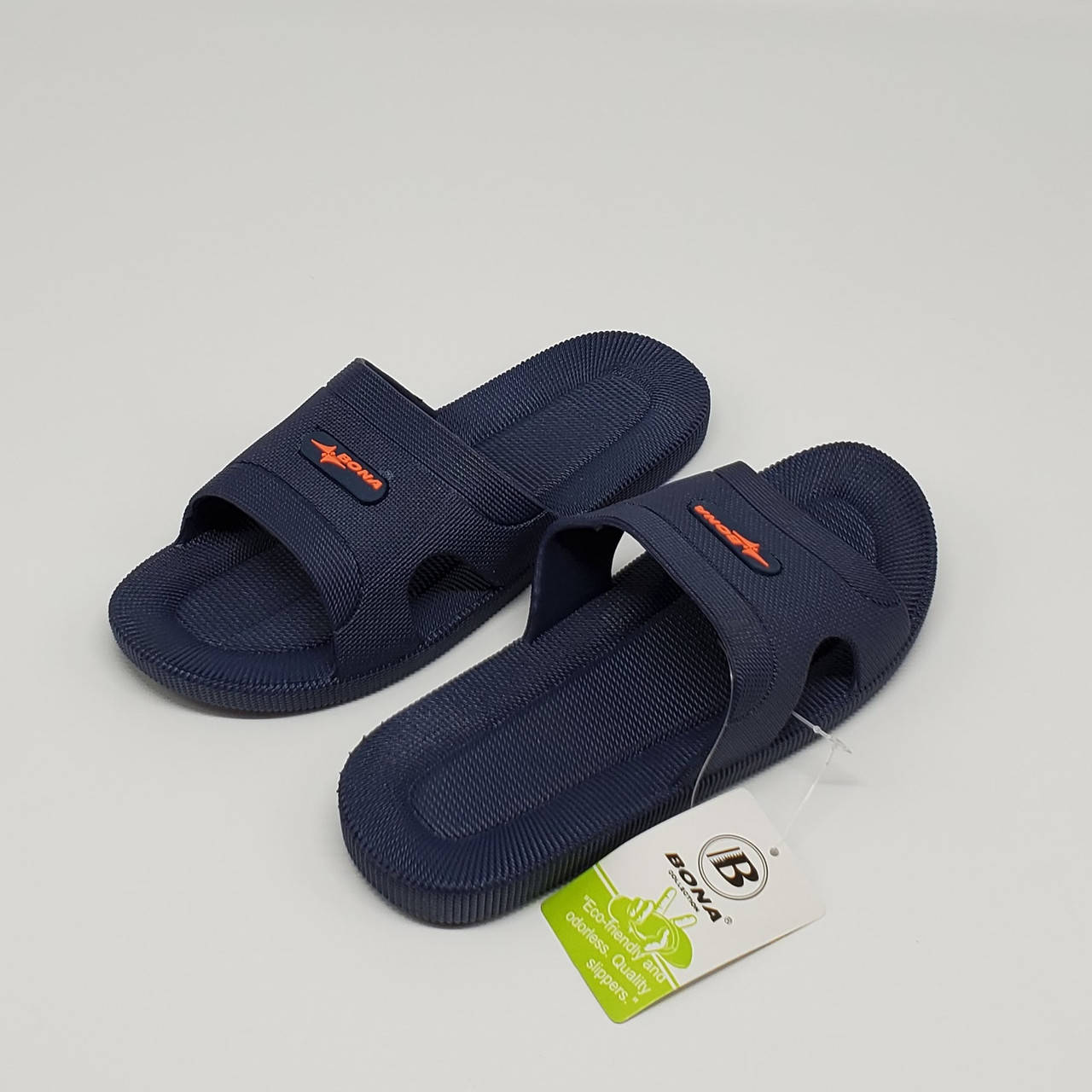 

Мужские подростковые шлепанцы, сланцы Bona синие. 43(26см), Синий