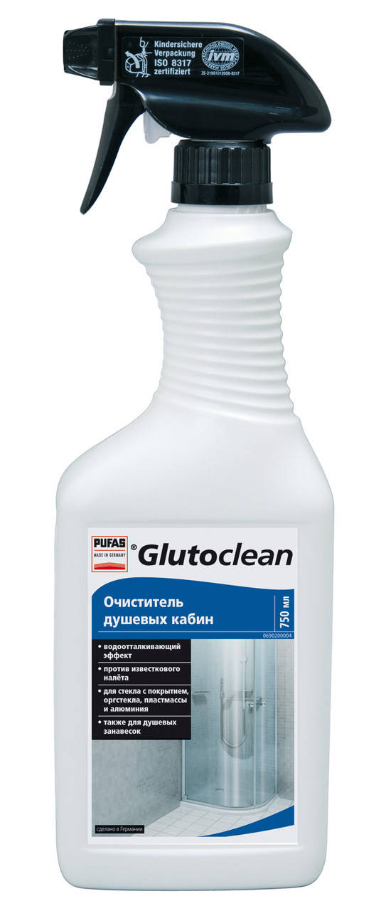 

Очиститель душевых кабин Glutoclean, 750мл