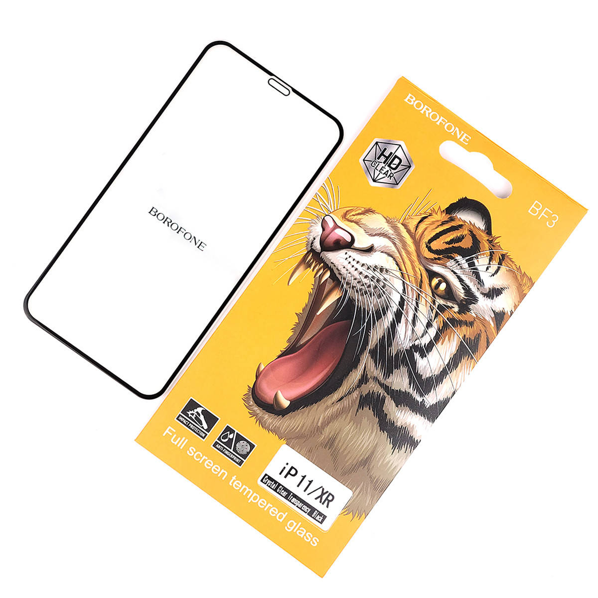 

Защитное стекло 5D BOROFONE для iPhone 11 / XR, Черный