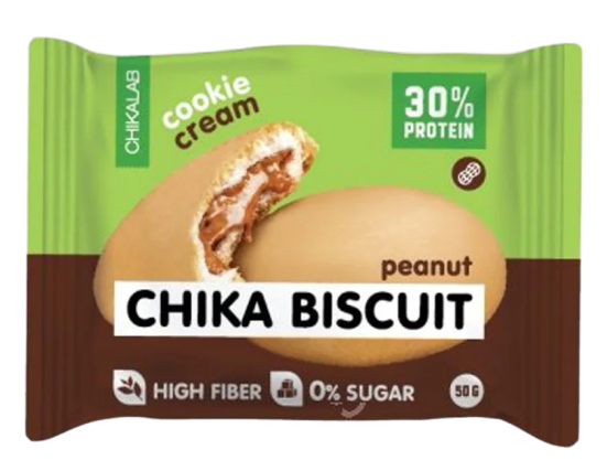 

Протеиновое бисквитное печенье Chikalab CHIKA BISCUIT Арахисовый (50 грамм)