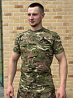 Качественная мужская легкая тактическая футболка летняя мультикам хб футболки хлопок армейские ARMY 48