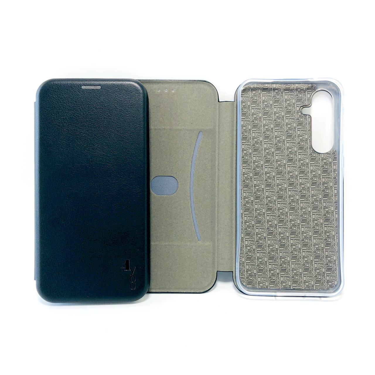 Чохол книжка для телефону Samsung A35 Orig на магніті з функцією підставки і кишенею для карток Black 4you