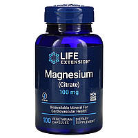 Цитрат Магния, Magnesium (Citrate), Life Extension, 160 мг, 100 Капсул Mix