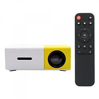 Портативный мини проектор LED Projector YG-300 White/Yellow Mix